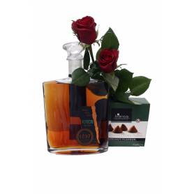 Liqueur & Truffles Hazelnut with Roses  - 1
