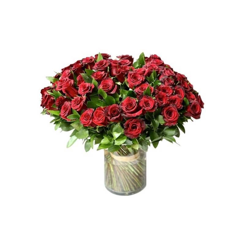 Bouquet With 50 Red Roses  - 1