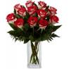 Bouquet With Bicolor Roses - 1