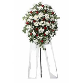 Funeral Hoop With Various Flowers  - 1