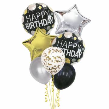 Μπαλόνια Happy Birthday Σετ 7 Τεμαχίων - 1