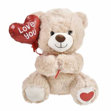 Teddy Bear with Balloon Heart - 1