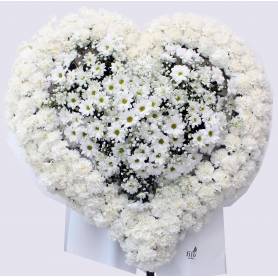 Funeral Heart Shaped Wreath  - 1